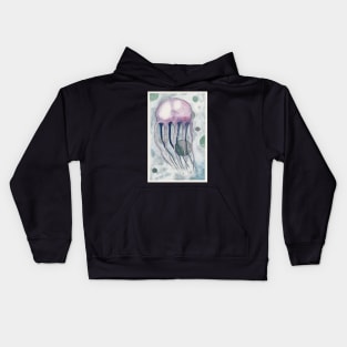 purple jellyfish Kids Hoodie